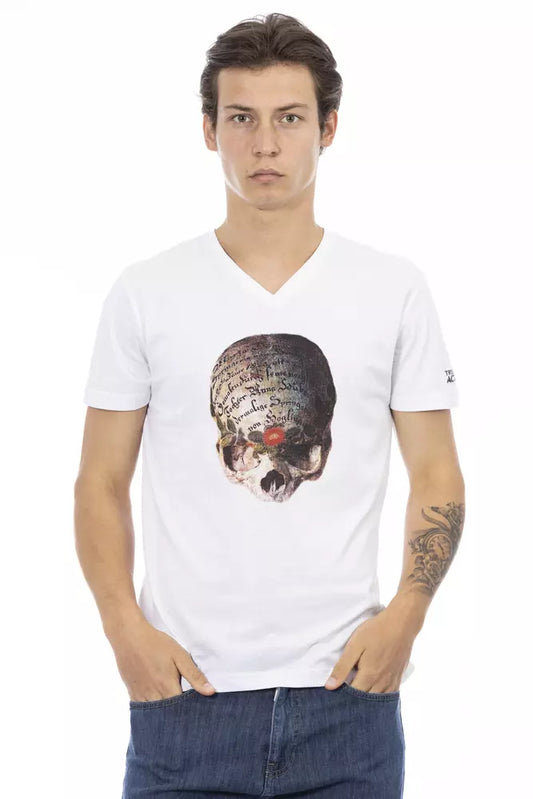 Trussardi Action White Cotton Men's T-Shirt - ClickThatClicks 