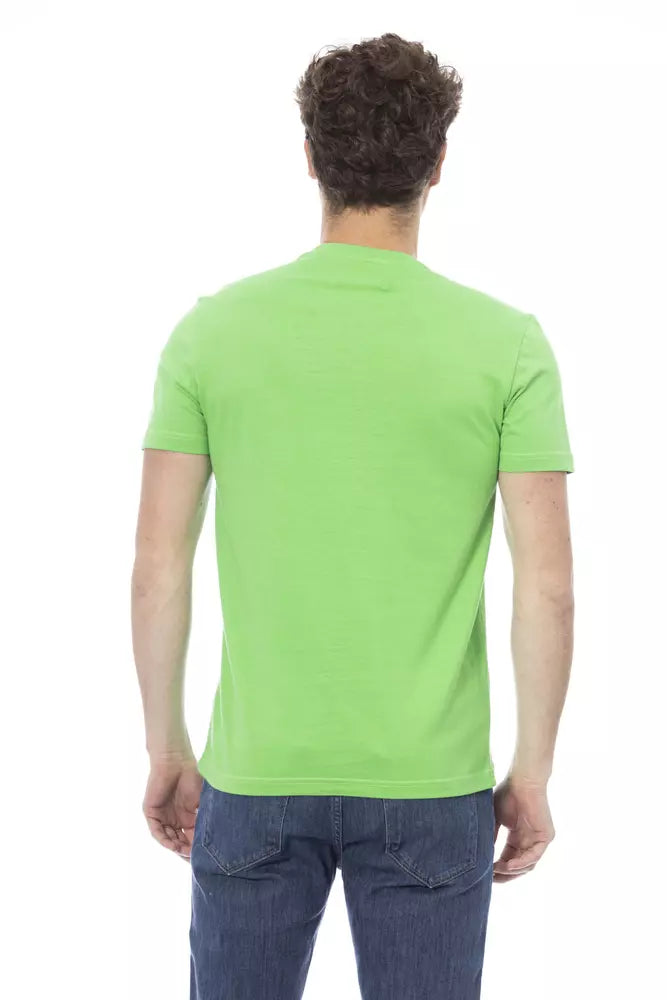 Baldinini Trend Green Cotton Men T-Shirt - ClickThatClicks 
