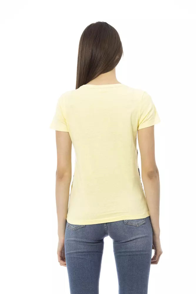 Trussardi Action Yellow Cotton Women T-Shirt - ClickThatClicks 