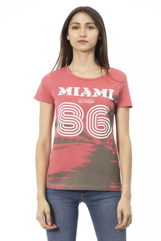 Trussardi Action Multicolor Cotton Women T-Shirt - ClickThatClicks 