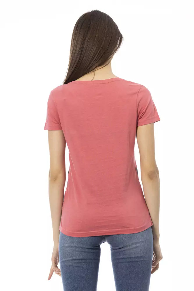 Trussardi Action Multicolor Cotton Women T-Shirt - ClickThatClicks 