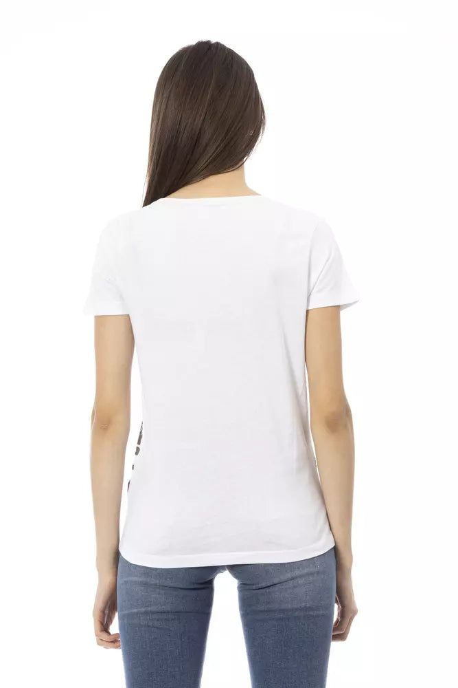 Trussardi Action White Cotton Women T-Shirt - ClickThatClicks 