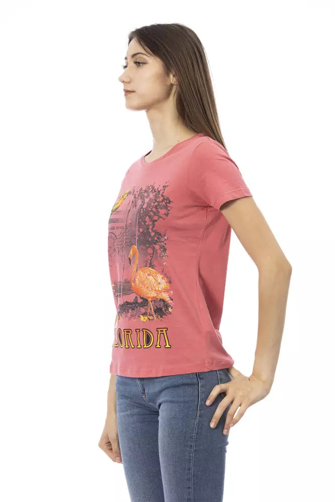 Trussardi Action Multicolor Cotton Women T-Shirt - ClickThatClicks 