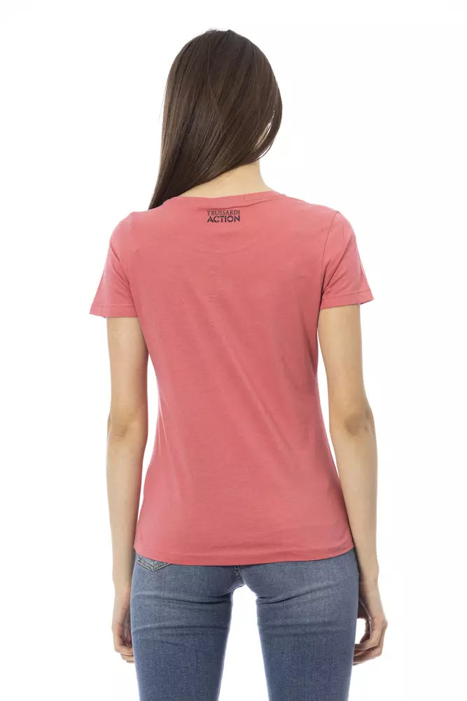 Trussardi Action Multicolor Cotton Women T-Shirt - ClickThatClicks 