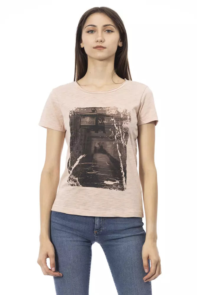 Trussardi Action Multicolor Cotton Women T-Shirt - ClickThatClicks 