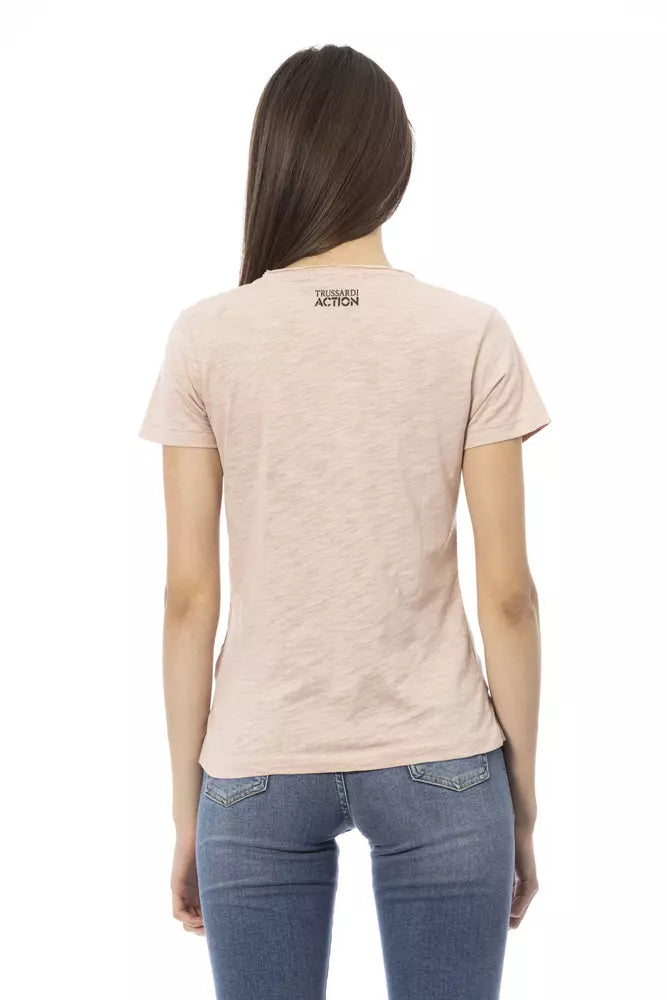 Trussardi Action Multicolor Cotton Women T-Shirt - ClickThatClicks 