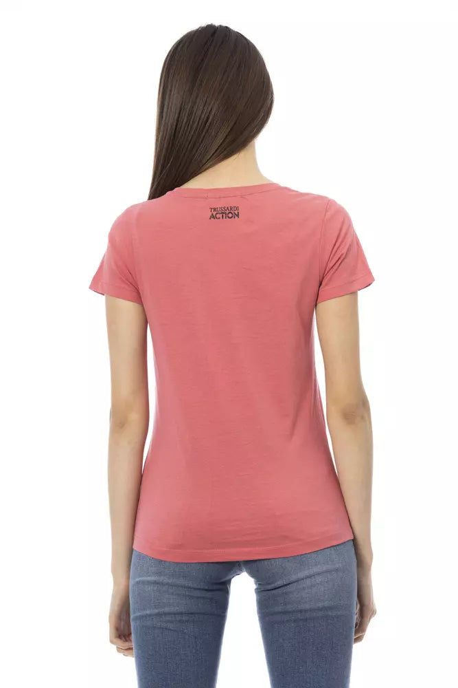 Trussardi Action Multicolor Cotton Women T-Shirt - ClickThatClicks 