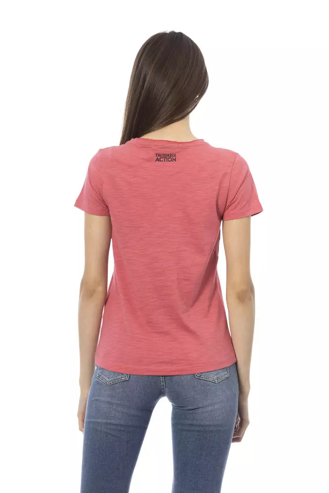 Trussardi Action Multicolor Cotton Women T-Shirt - ClickThatClicks 