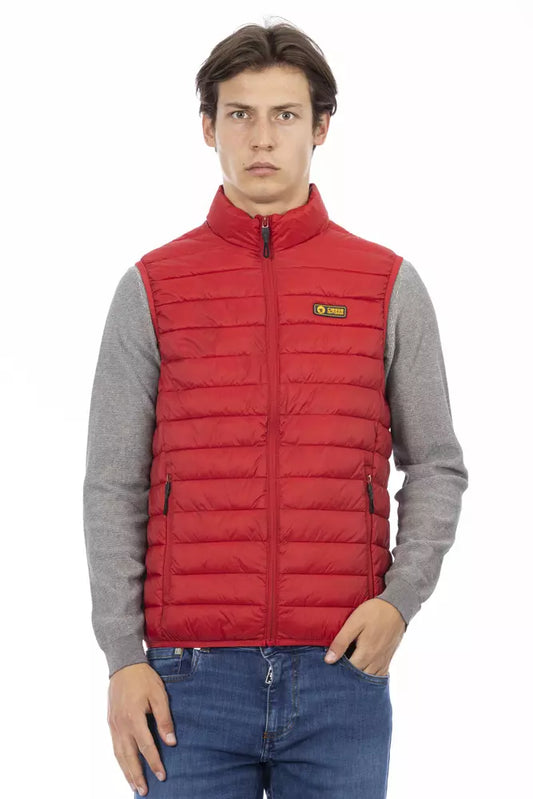 Ciesse Outdoor Red Polyester Men's Sleeveless Jacket - ClickThatClicks 