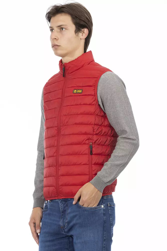 Ciesse Outdoor Red Polyester Men's Sleeveless Jacket - ClickThatClicks 