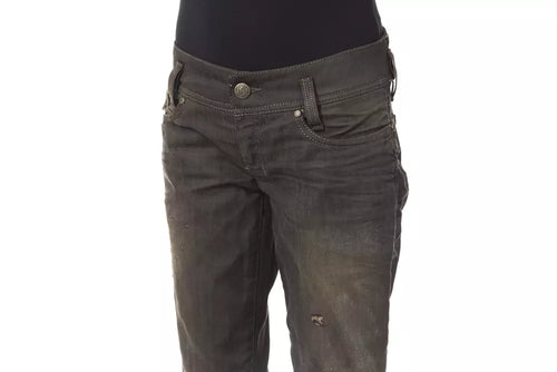 BYBLOS Black Cotton Women Jeans - ClickThatClicks 