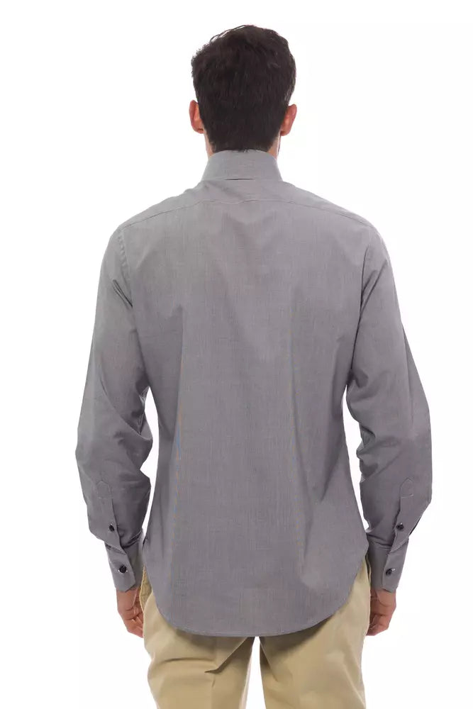 Billionaire Italian Couture Black Cotton Men Shirt - ClickThatClicks 