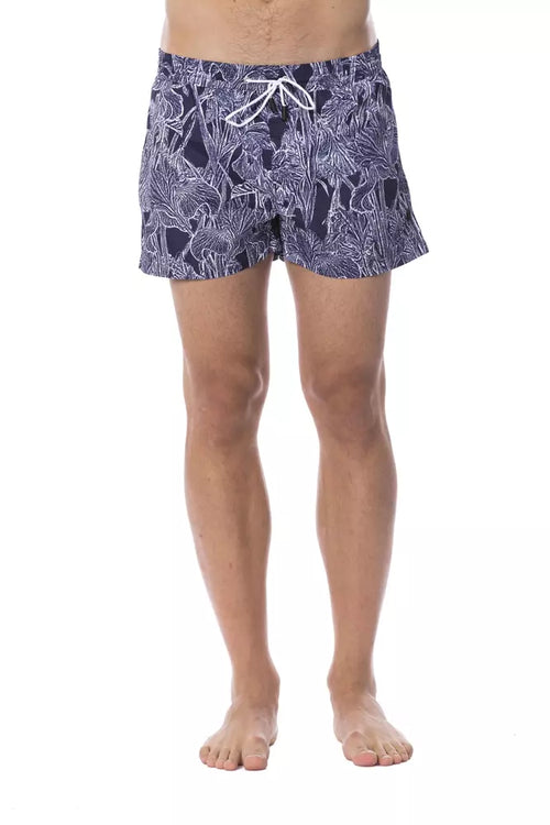 Roberto Cavalli Sport Blue Polyester Men's Swimwear - ClickThatClicks 