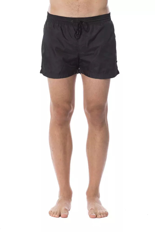 Roberto Cavalli Sport Black Polyester Men's Swimshorts - ClickThatClicks 