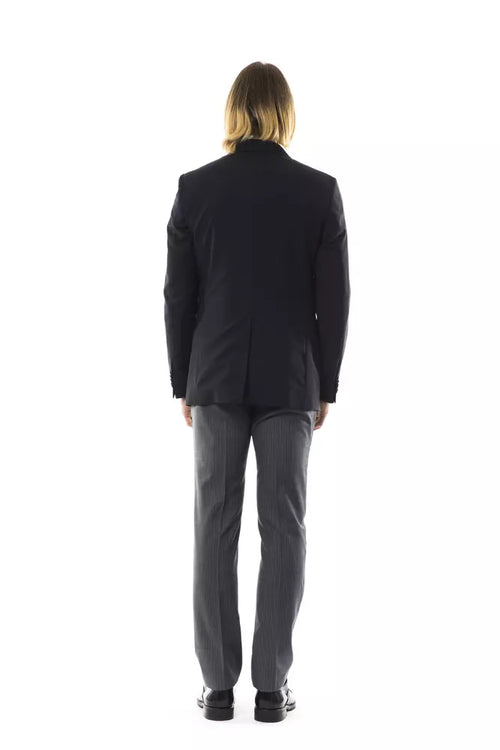 Uominitaliani Black Wool Men's Blazer - ClickThatClicks 