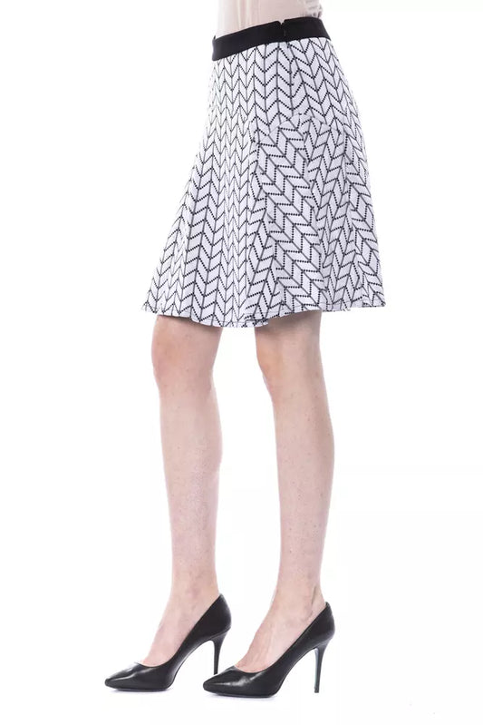 BYBLOS Black Marabou Women Skirt - ClickThatClicks 