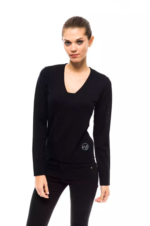 Montana Blu Blue Wool Women Sweater - ClickThatClicks 