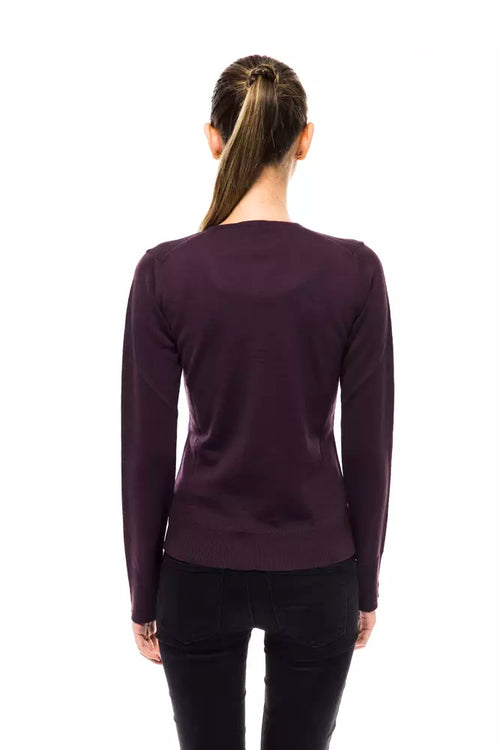 Montana Blu Purple Wool Women Sweater - ClickThatClicks 