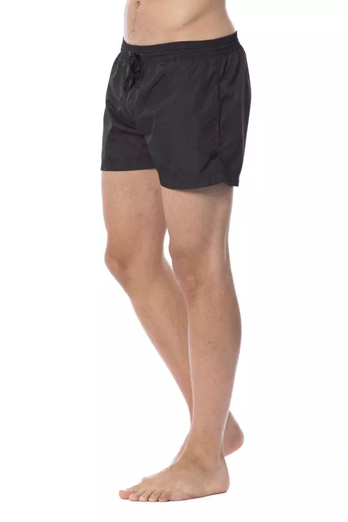 Roberto Cavalli Sport Black Polyester Men's Swimshorts - ClickThatClicks 