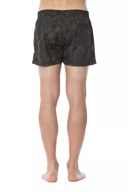 Roberto Cavalli Sport Army Polyester Men's Swimwear - ClickThatClicks 