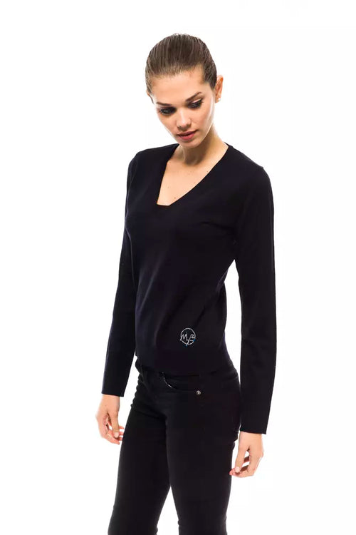 Montana Blu Blue Wool Women Sweater - ClickThatClicks 