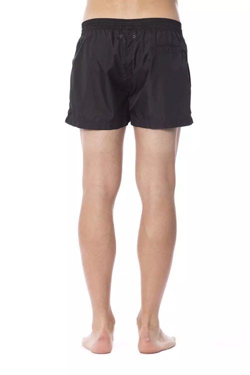 Roberto Cavalli Sport Black Polyester Men's Swimshorts - ClickThatClicks 