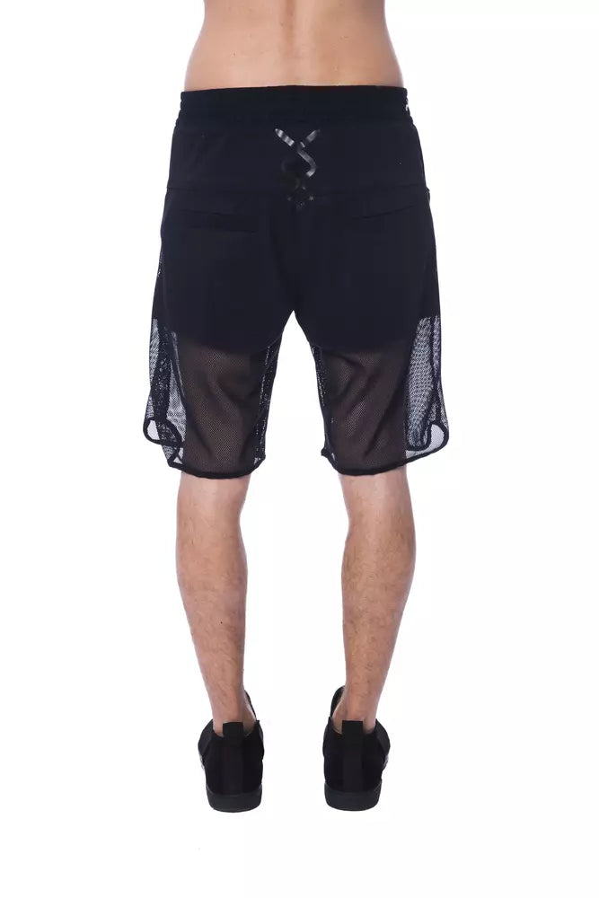 Nicolo Tonetto Black Polyester Men Short - ClickThatClicks 