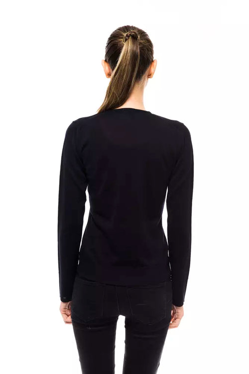 Montana Blu Blue Wool Women Sweater - ClickThatClicks 