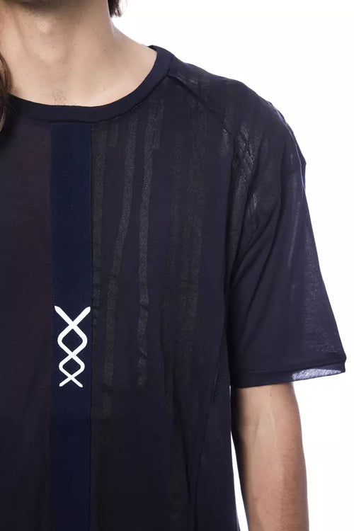 Nicolo Tonetto Blue Cotton Men T-Shirt - ClickThatClicks 