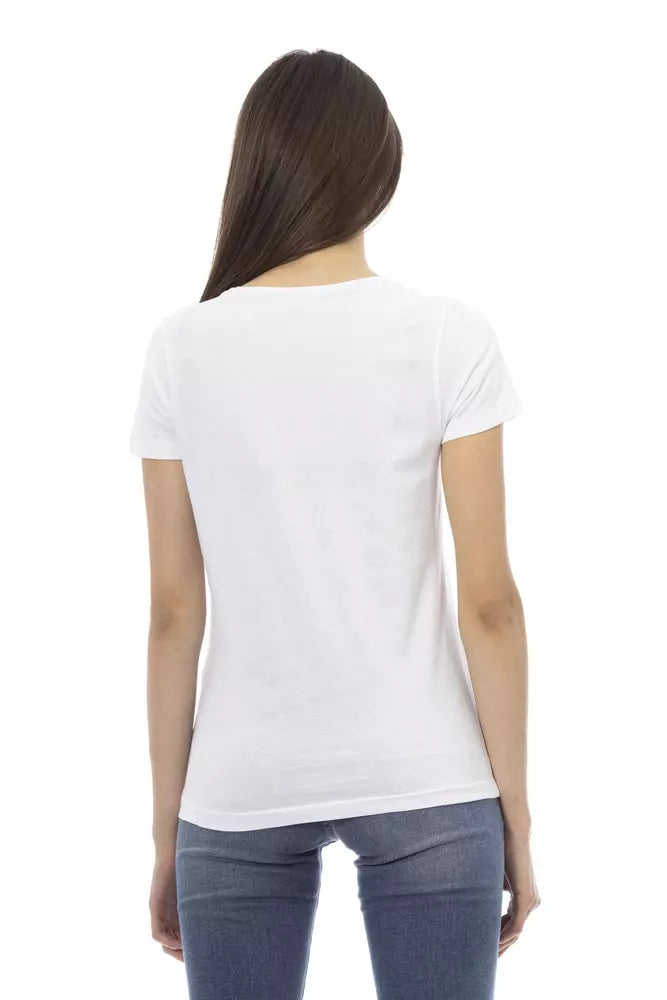 Trussardi Action White Cotton T-Shirt - ClickThatClicks 