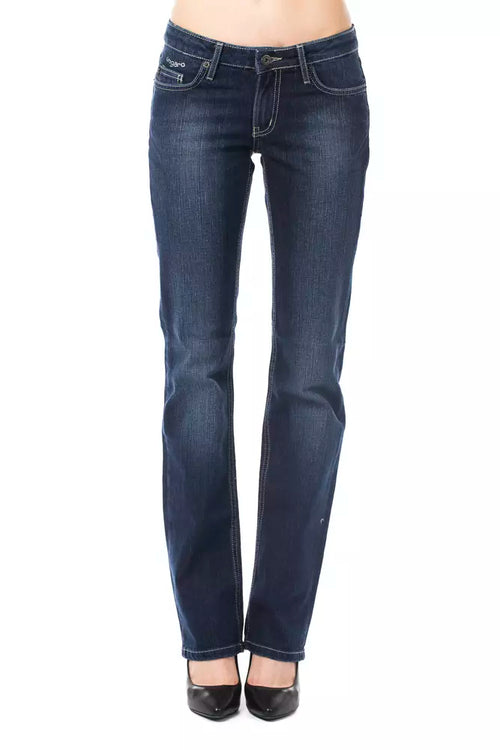 Ungaro Fever Blue Cotton Women Jeans - ClickThatClicks 