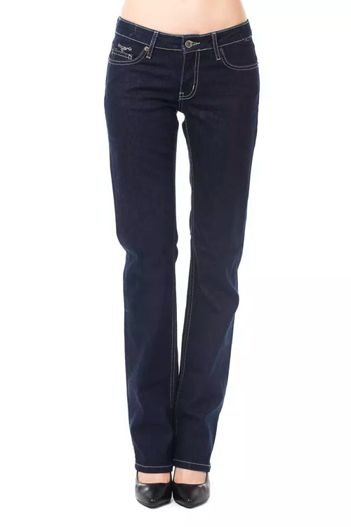 Ungaro Fever Blue Cotton Women Jeans - ClickThatClicks 