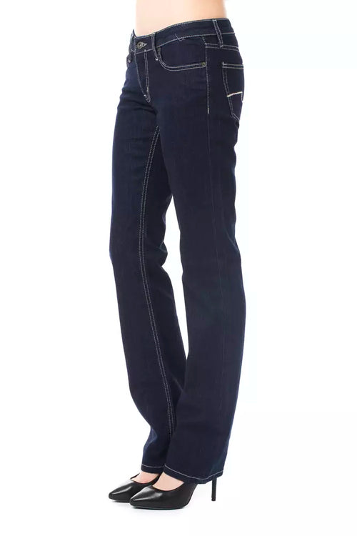 Ungaro Fever Blue Cotton Women Jeans - ClickThatClicks 