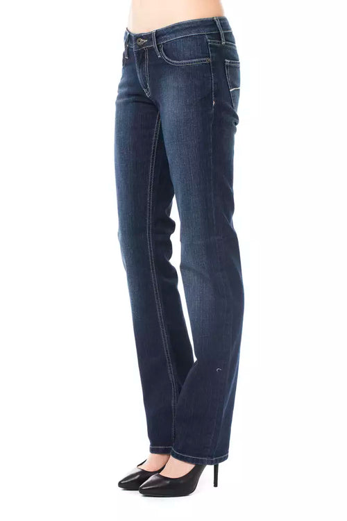Ungaro Fever Blue Cotton Women Jeans - ClickThatClicks 