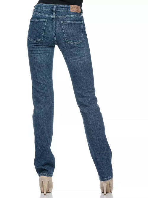 Ungaro Fever Blue Cotton Women Jeans - ClickThatClicks 