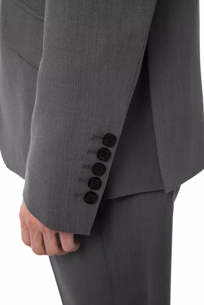 Billionaire Italian Couture Gray Wool Men's Blazer - ClickThatClicks 