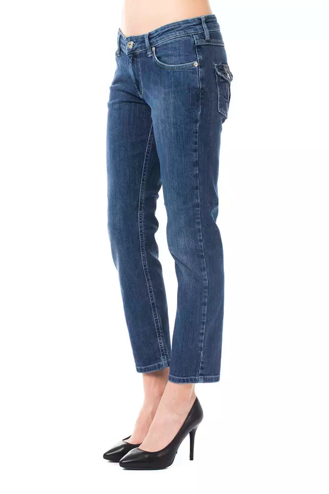 Ungaro Fever Light Blue Cotton Women Jeans - ClickThatClicks 