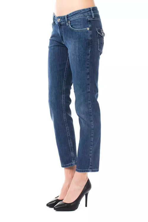 Ungaro Fever Light Blue Cotton Women Jeans - ClickThatClicks 