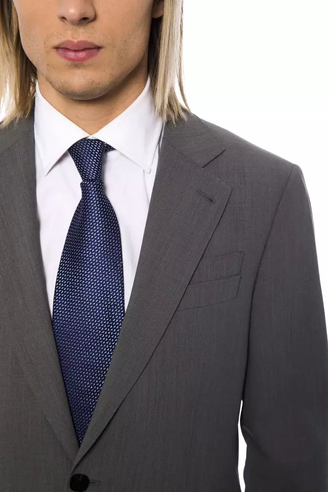 Billionaire Italian Couture Gray Wool Men's Blazer - ClickThatClicks 
