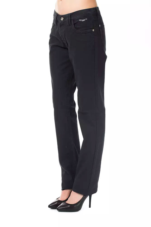 Ungaro Fever Blue Cotton Women's Regular Fit Jean - ClickThatClicks 