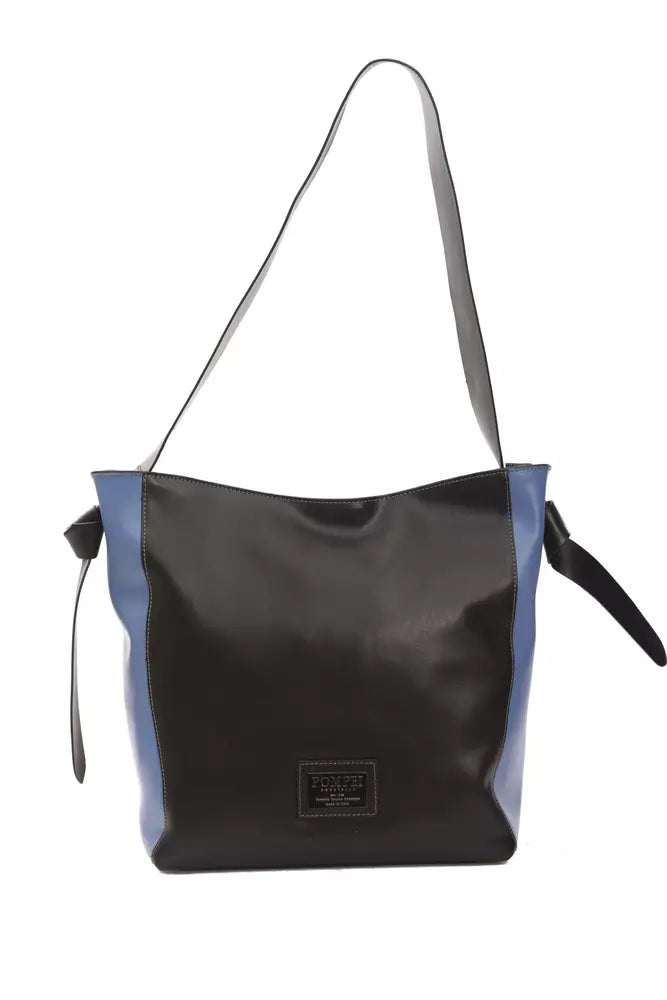 Pompei Donatella Black Leather Women Shoulder Bag - ClickThatClicks 