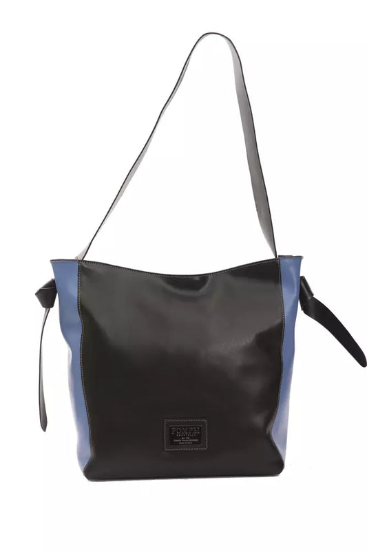 Pompei Donatella Black Leather Women Shoulder Bag - ClickThatClicks 
