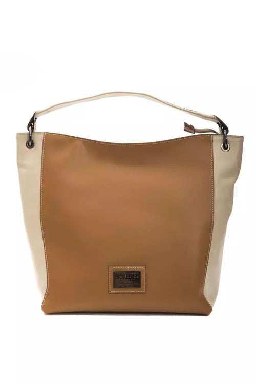 Pompei Donatella Brown Leather Women Shoulder Bag - ClickThatClicks 