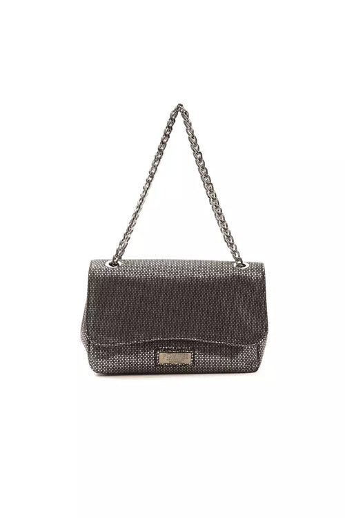Pompei Donatella Gray Leather Women Crossbody Bag - ClickThatClicks 