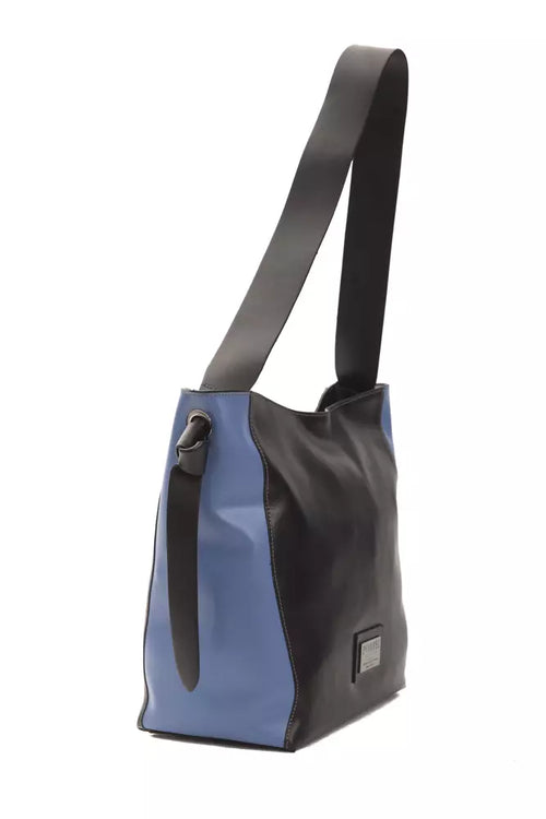 Pompei Donatella Black Leather Women Shoulder Bag - ClickThatClicks 