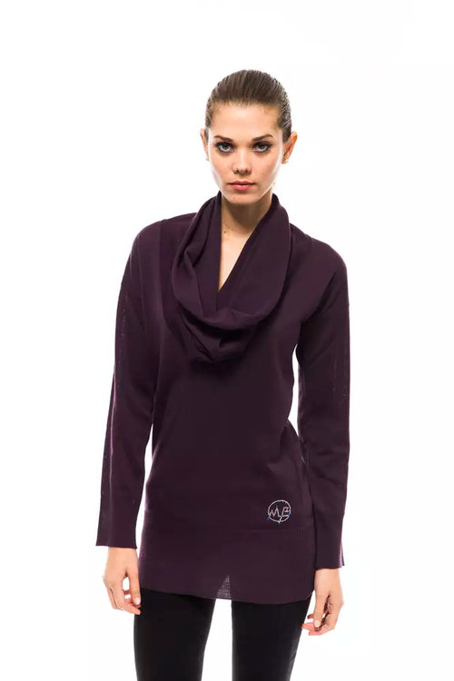 Montana Blu Purple Wool Women Sweater - ClickThatClicks 