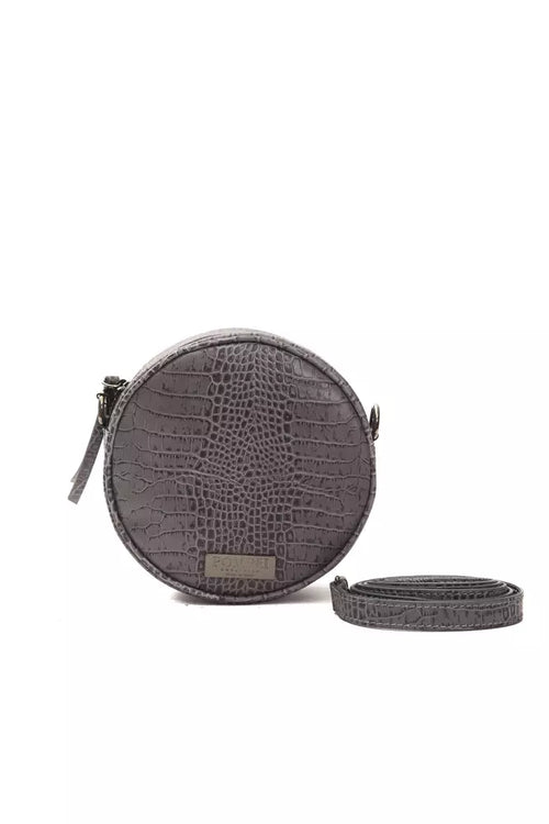 Pompei Donatella Gray Leather Women Crossbody Bag - ClickThatClicks 