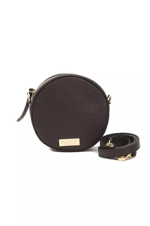 Pompei Donatella Brown Leather Women Crossbody Bag - ClickThatClicks 