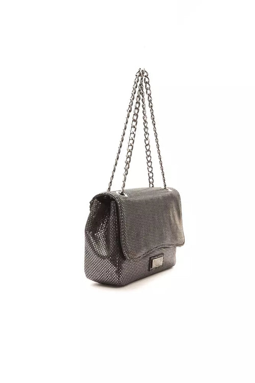 Pompei Donatella Gray Leather Women Crossbody Bag - ClickThatClicks 