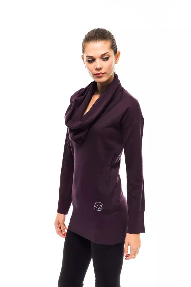 Montana Blu Purple Wool Women Sweater - ClickThatClicks 